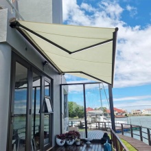 GULI sunrproof wall installation aluminum full awning remote control cassete awning