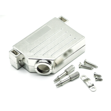 Silver D-SUB plastic shell connector