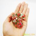 Bescon Novelty Deer Polyhedral Dice Set, Red Deer RPG Dice set of 7