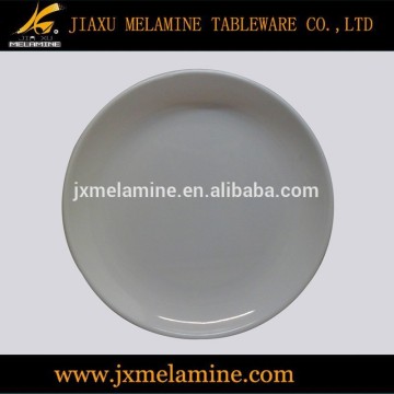 8"white melamine round plate