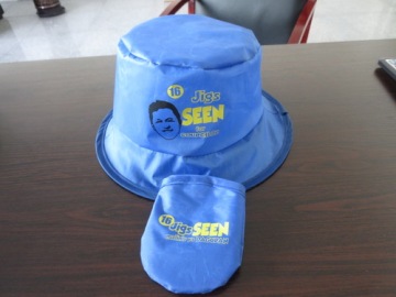 Promotional Polyester Foldable Hat W/ Pouch
