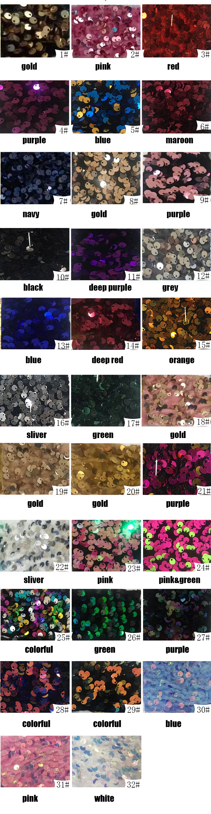 RXF1978-2 5mm  Color Matt Dress Sequin Velet Based Fabric Stretch