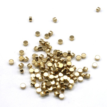 Gold coated mini neodymium magnet cylinder