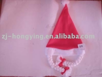Red Christmas Hat with plait