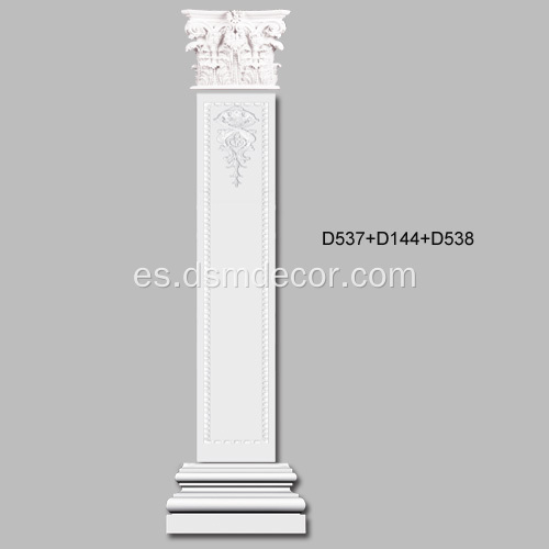 Capitel corintio romano para pilastras PU