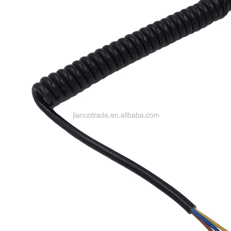 H05BQ-F Coiled Cable European Spiral Power Cord