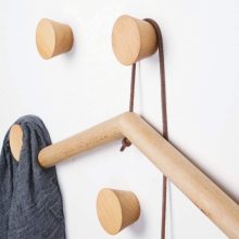 Simple Nordic Entryway Furniture: Timber Clothe Hooks for Heavy Duty Hanging