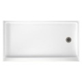 Prefab Curbless Shower Pan CE Certificate Rectangle Acrylic Shower Tray