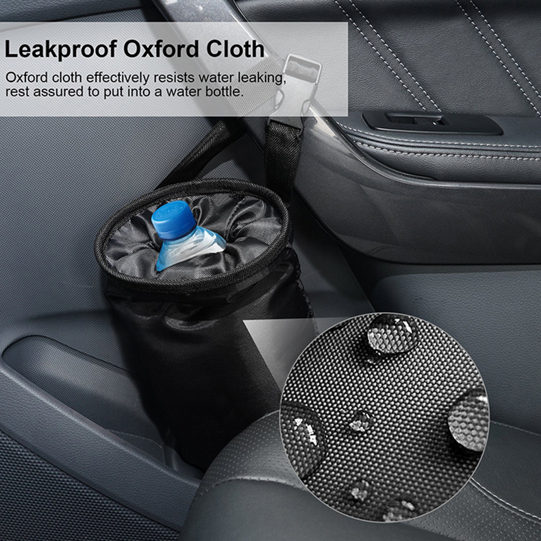 Car Trash Bags Car Trash Can Washable Eco-Friendly Seat Back Hanging Trash Bag Garbage Bag for Travelling Outdoor