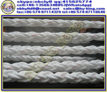 8 strand polypropylene rope , 88mm 8 strand mooring rope , polypropylene marine rope