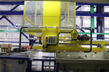 Hoist button and motor of plating line