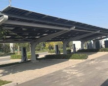 Single column steel structure solar carport equipment