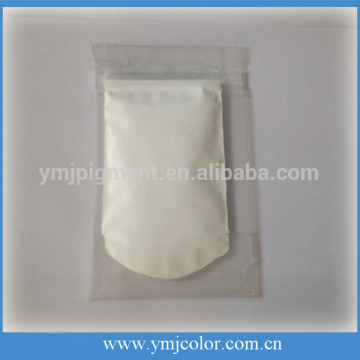 White phosphor powder, white fluorescent pigment, white organic pigment