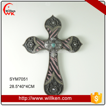 Handmade unique wall crosses resin outdoor wall decor