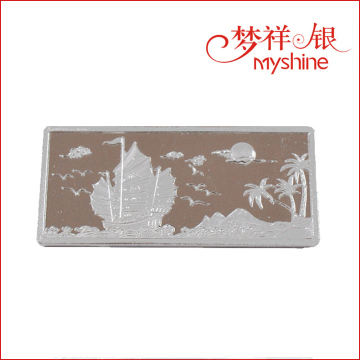 2016 New Products Customized 999 Pure Silver Bars