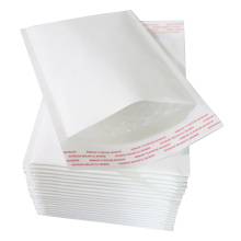 White Logistic Kraft Bubble Mailers For Clothing Packaging