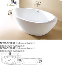 Acrylic Freestanding Painting Unique Bathtubs Wtm-02505