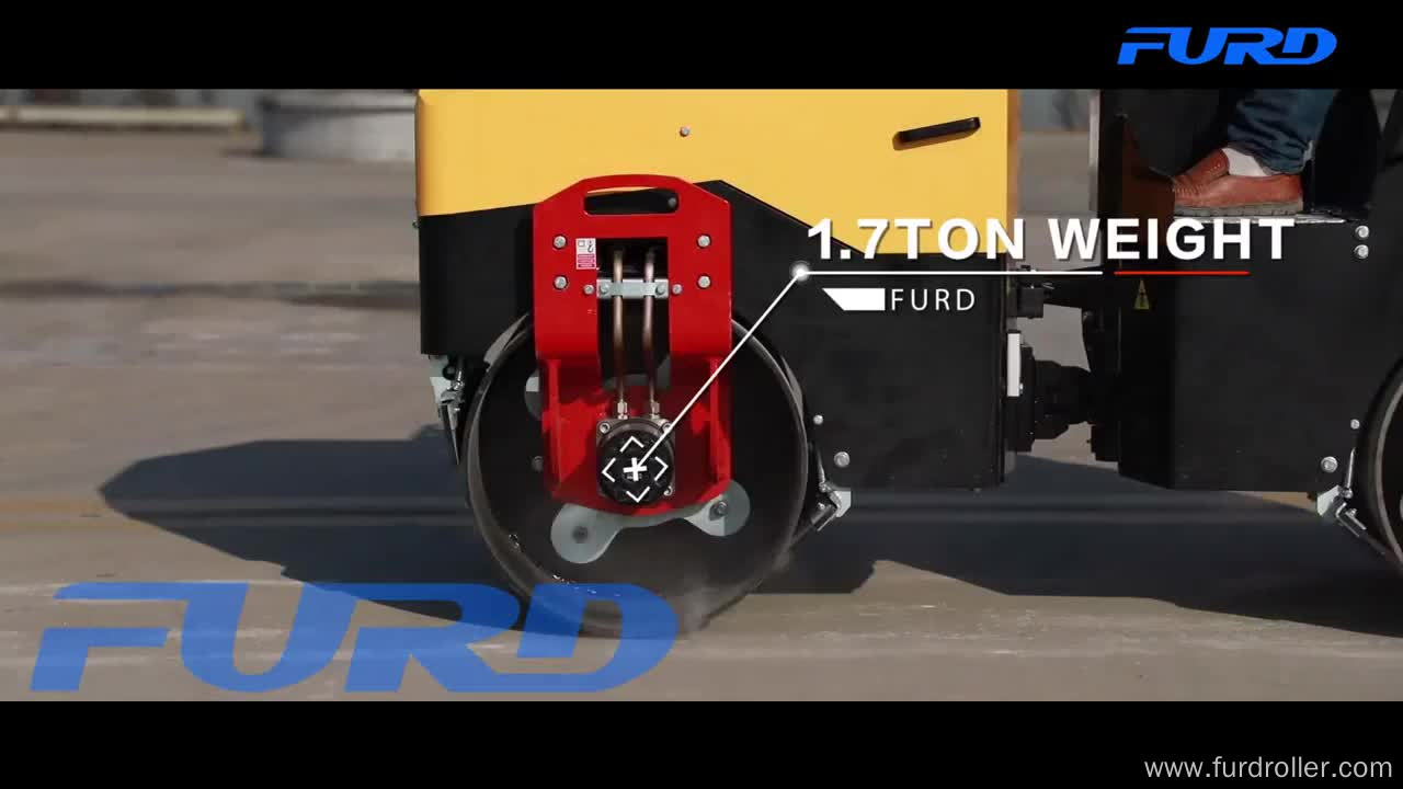 Tandem drum mini vibration recondition road roller compactor for sale FYL-900