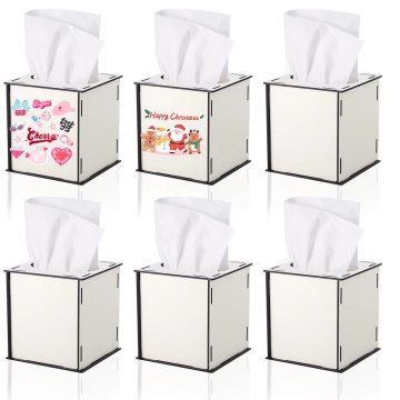 KaiMai MDF Heat Transfer Sublimation Blank Tissue Box Storage