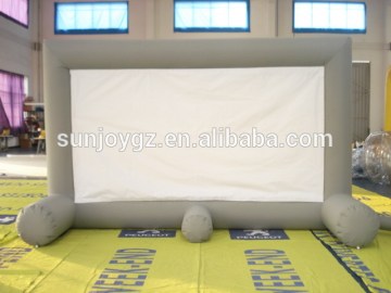 Advertising outdoor inflatable projection screen