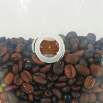 Duidelijke vlakke bodem koffiebakken met klep