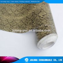High simulation high flexble snake skin car wrap sticker 1.52*30m with air channel