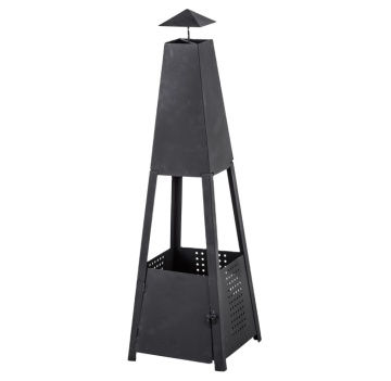 OL-F085 Outdoor Fire Pit Barbeque with Chimney
