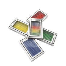 12 Piece Color Plastic Microscope Slide Set for Kids and Beginners