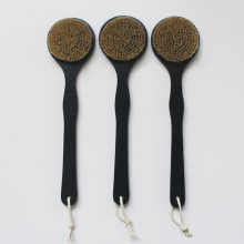 Virus-free natural wood long bath brush