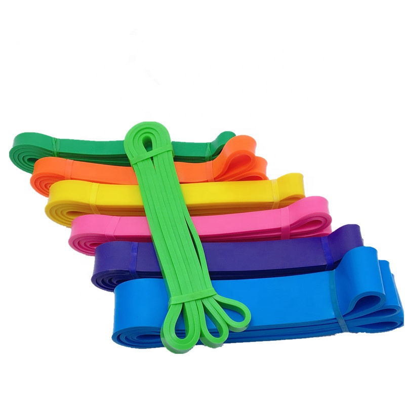 Wholesale 6mm Thickness One Layer Pull Up Assist Band Fitness Yoga Stretch Resistance Bands