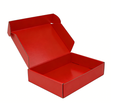 Red Custom Corrugated Gift Box
