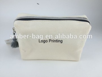 wholesale canvas cosmetic bag/custom cosmetic bag