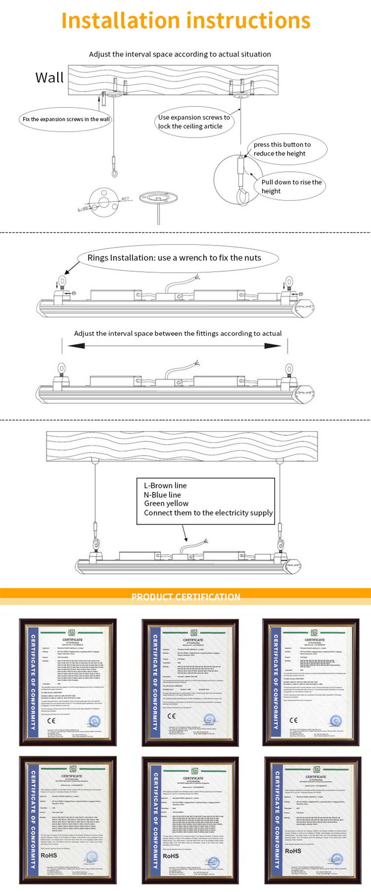 18000 Lumen Led Light Fixture Induction High Bay