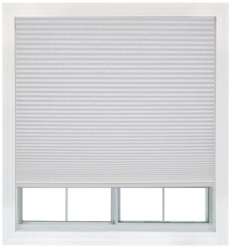 White blackout cellular shades