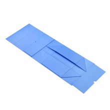 Magnetic flat light blue paper box