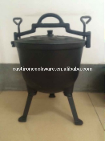 Hot Sale Cast Iron Enamel Outdoor Pot with Three Legs