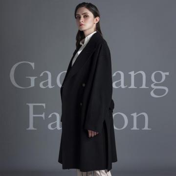 Cappotto in cashmere vintage nero