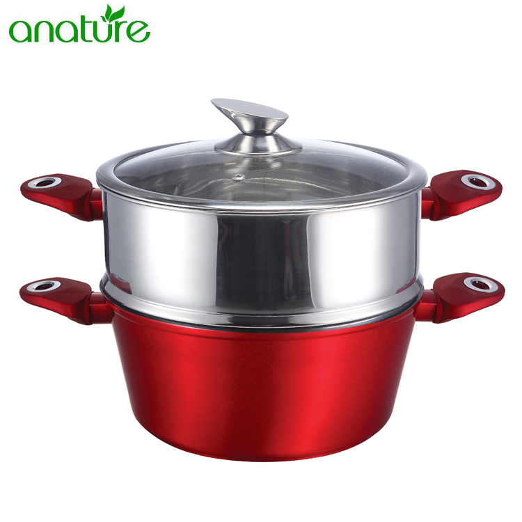 Forgred Metallic Painting Aluminum Safety Cookware Items