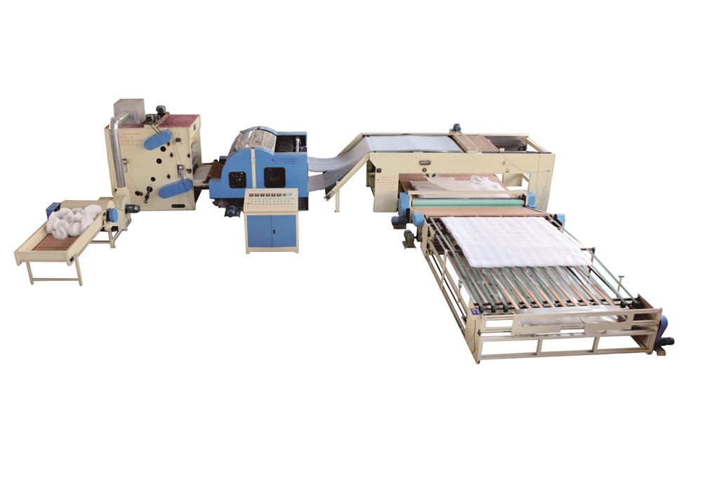 HFJ-88 Quilt Production line of sheep wool bedding machine line