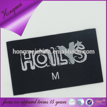 washable neck labels/size clothing labels