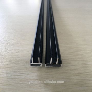 black anodized aluminium profile