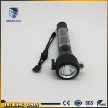 Solar powered rechargeable led flashlight