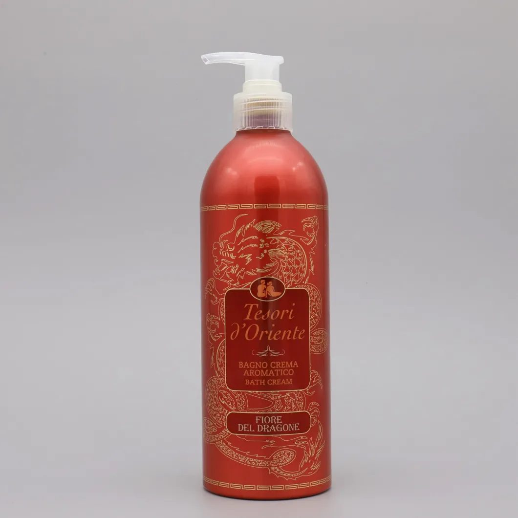 OEM Logo Aluminum Shampoo Bottle with Shampoo Pump