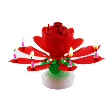 Toptan Huaming Lotus Magic Doğum Günü Mumu