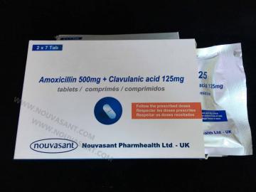 Amoxicillin and Clavulanate Potassium Tablets 500mg+125mg