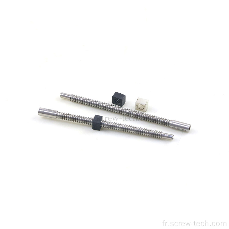 Mini vis trapézoïdale de 4 mm Pas de 1 mm