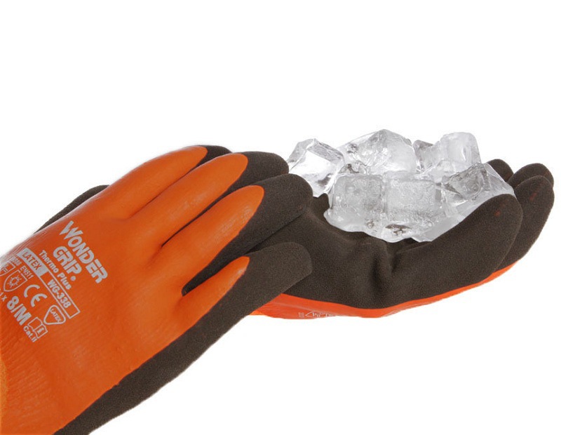 WonderGrip Water-Repellant Insulated Latex Foam Grip Gloves