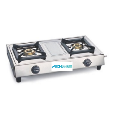 Gas Stove Stainless Steel Natural Polish