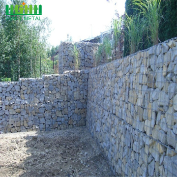 Galwanizowany metalowy mur oporowy Gabion Stone Basket