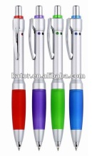 Standard siver plated barrel plastic ballpen for promotion